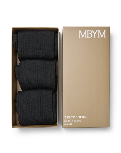 Mbym - Kinsleigh Vione-M Strømper - Black 